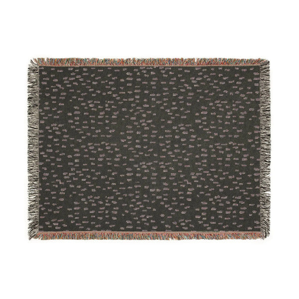 Uneven Dot Pattern Woven Blanke