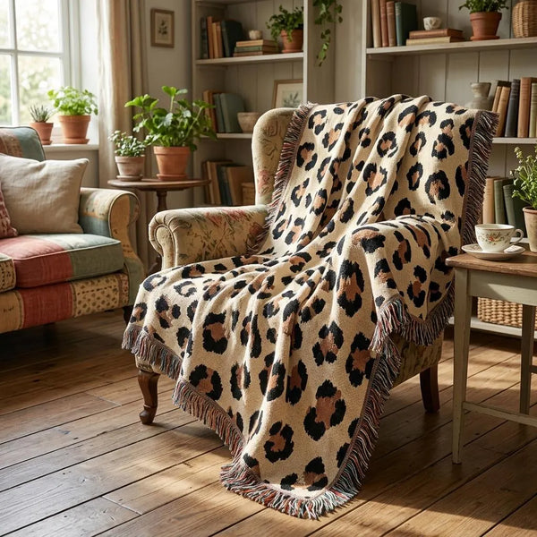 Cheetah Print Sherpa Blanket Leopard