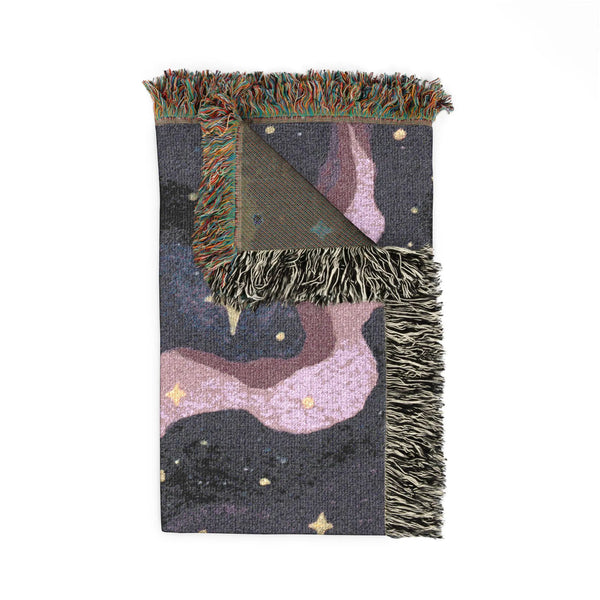 Outer Space Woven Blanket Galaxy
