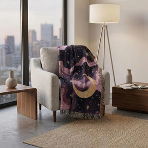Outer Space Woven Blanket Galaxy