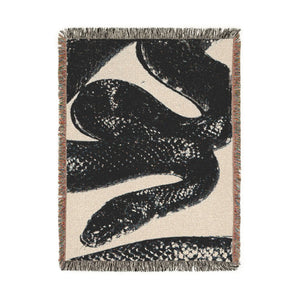 Snake Woven Blanket Snake Lover Throw