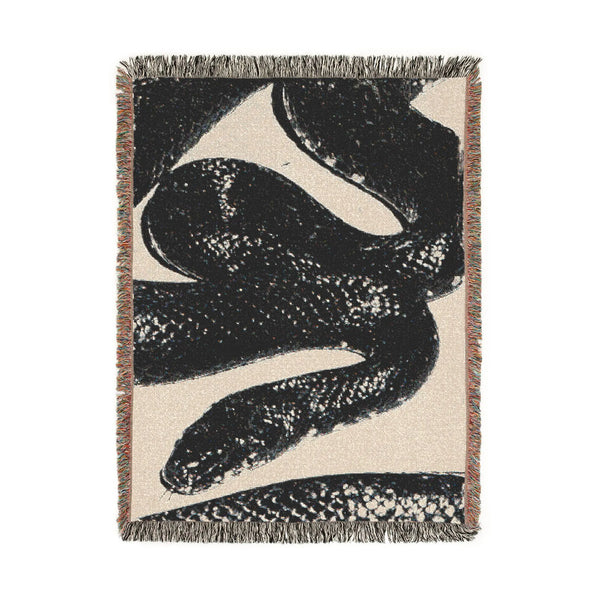 Snake Woven Blanket Snake Lover Throw