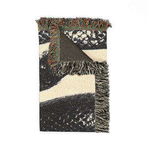Snake Woven Blanket Snake Lover Throw