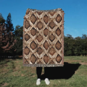 Snakeskin Woven Blanket