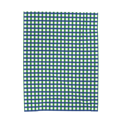 Seattle Football Gingham Woven Blanket