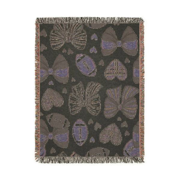 Emerald Blue Seattle Football Woven Blanket