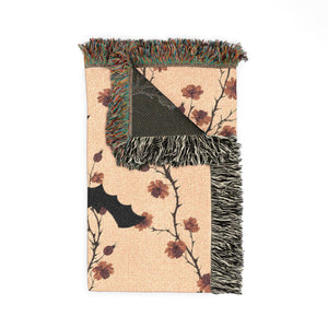 Halloween Floral Woven Blanket Tiny Flowers