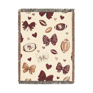 San Francisco Bay Football Woven Blanket