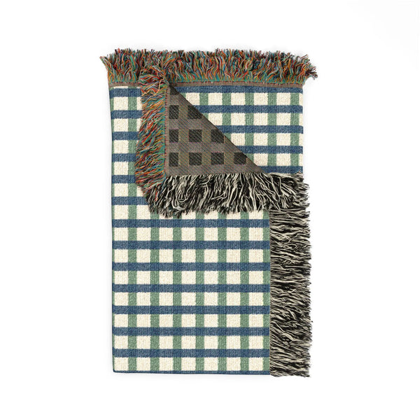 Seattle Football Gingham Woven Blanket