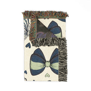 Emerald Blue Seattle Football Woven Blanket