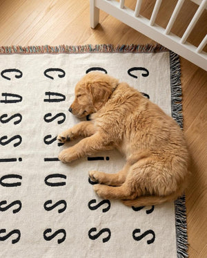 Personalized Modern Pet Name Blanket