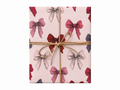 multicolor bows blush wrapping paper gift box with jute twine