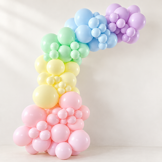 pastel balloon garland approved