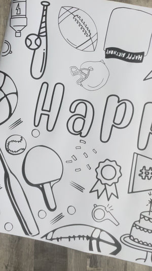 Sports Coloring Banner