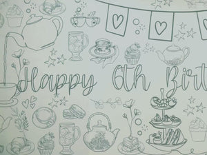 Tea Party Theme Banner