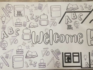 Back to School Coloring Banner