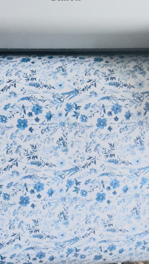 Blue White Toile Gift Wrapping Paper