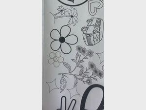 Groovy Peace Sign Happy Smiley Face Coloring