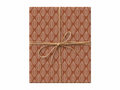 Boho Brown Leaf Abstract gift tied with twine