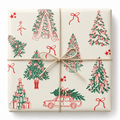 Christmas Trees and Bows Gift Wrap