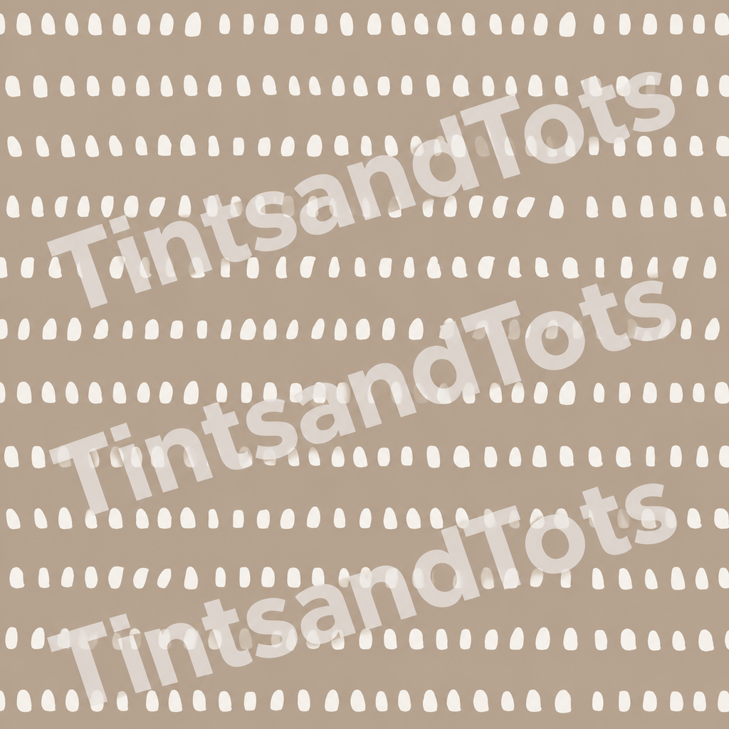 Coffee Cream Adhesive Wallpaper — zoomed-in design preview with translucent TintsandTots watermark