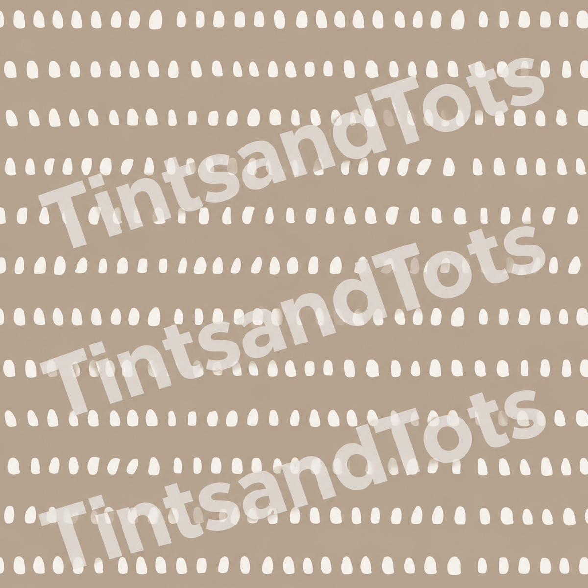 Coffee Cream Adhesive Wallpaper — zoomed-in design preview with translucent TintsandTots watermark