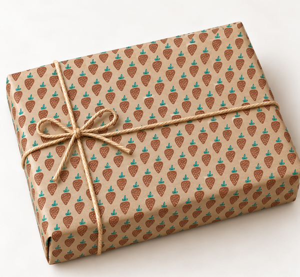 Approved kraft gift wrap mockup 10