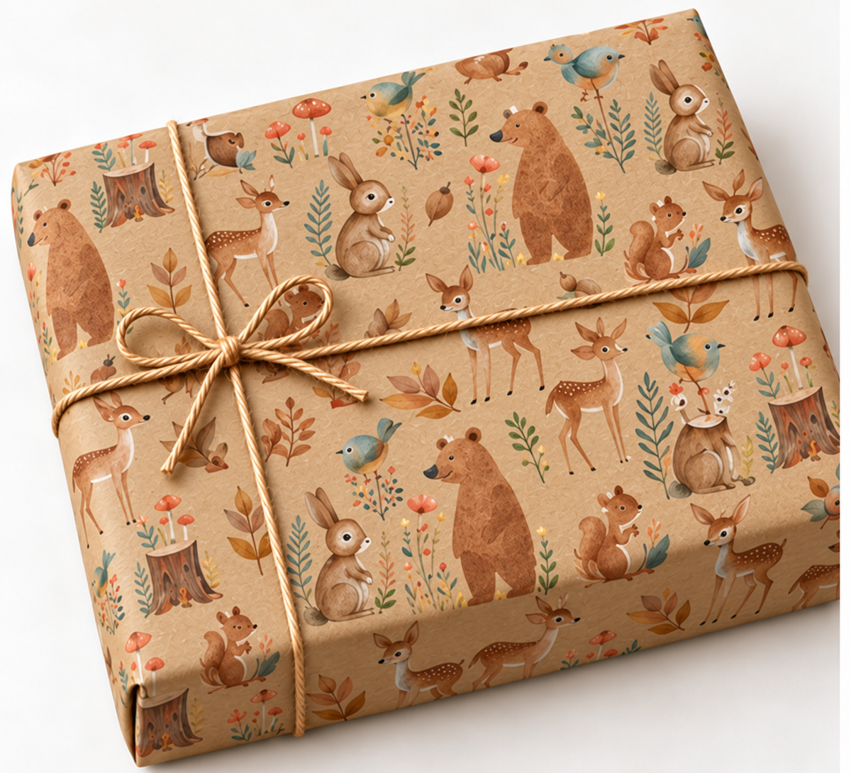 Approved kraft gift wrap mockup 11
