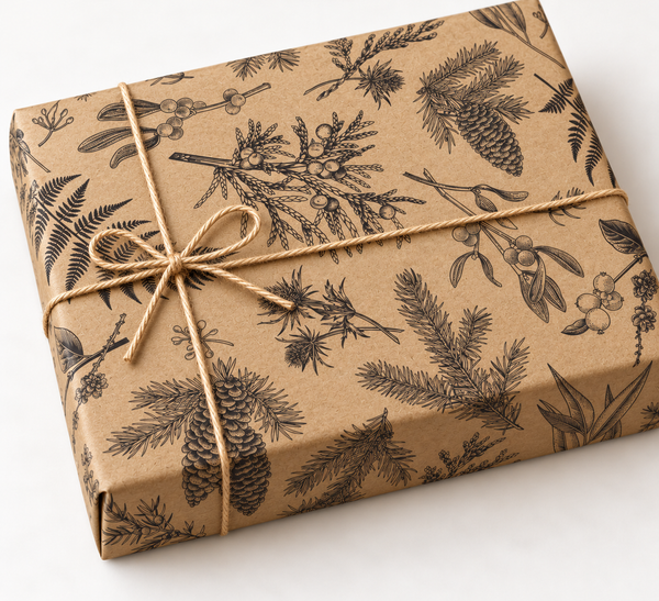 Approved kraft gift wrap mockup 22