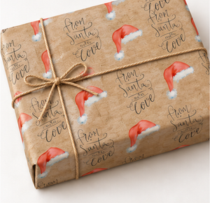 Approved kraft gift wrap mockup 8