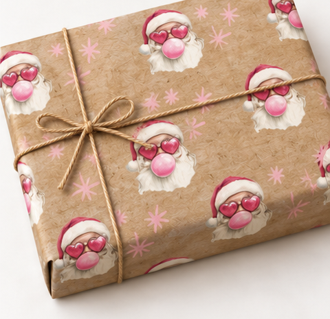 Approved kraft gift wrap mockup 9