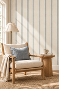 Stripe wallpaper lifestyle room mockup