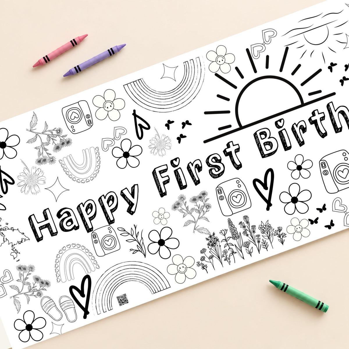 First Trip Around the Sun coloring banner cover